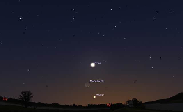 Himmelsanblick am 1. März 2025, 18:45 Uhr, W-Himmel 250301